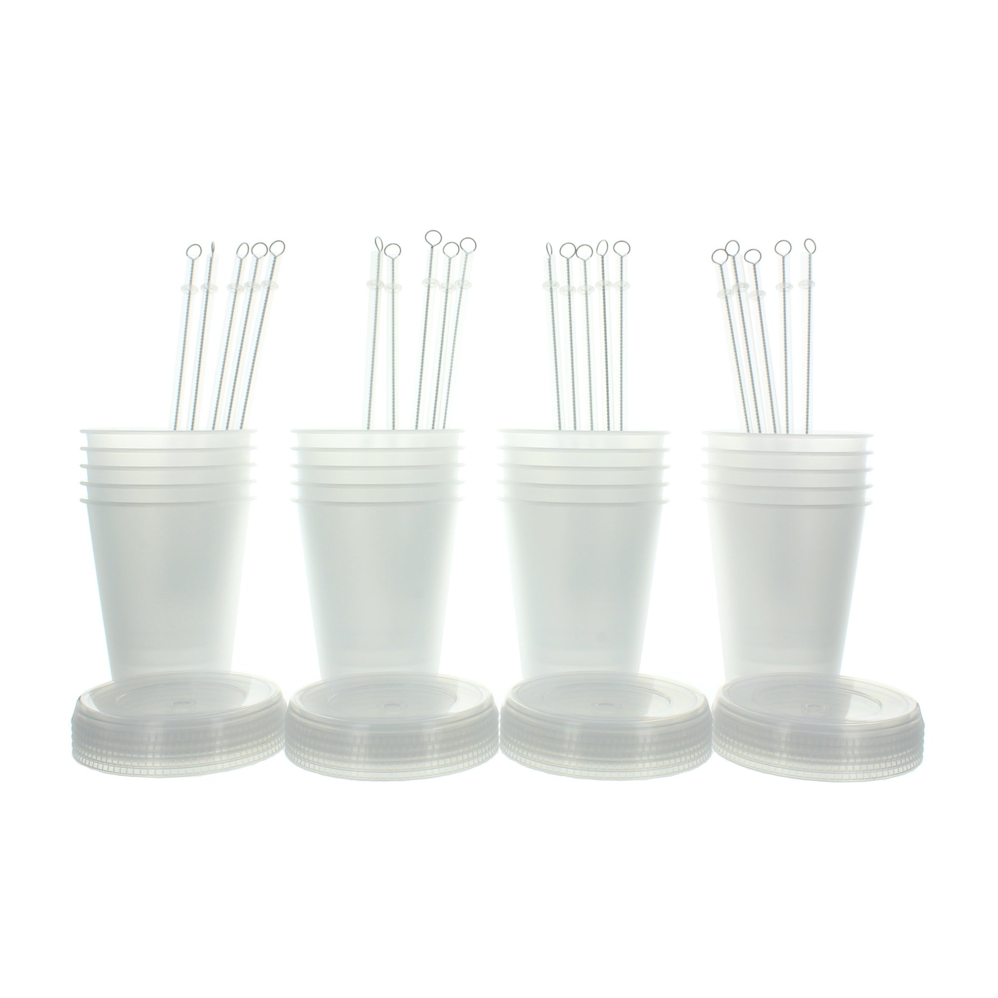 Reusable Cups Lids Straws, Transparent Reusable Cup Lid
