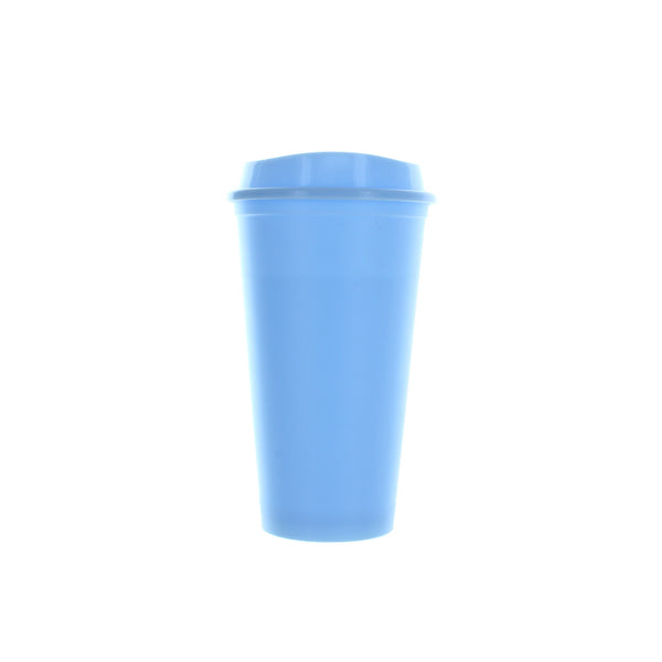 BPA free 473ml 480ml 500ml 16oz blank plain reusable plastic coffee cup  travel coffee mug hot cup hot drink cup to go