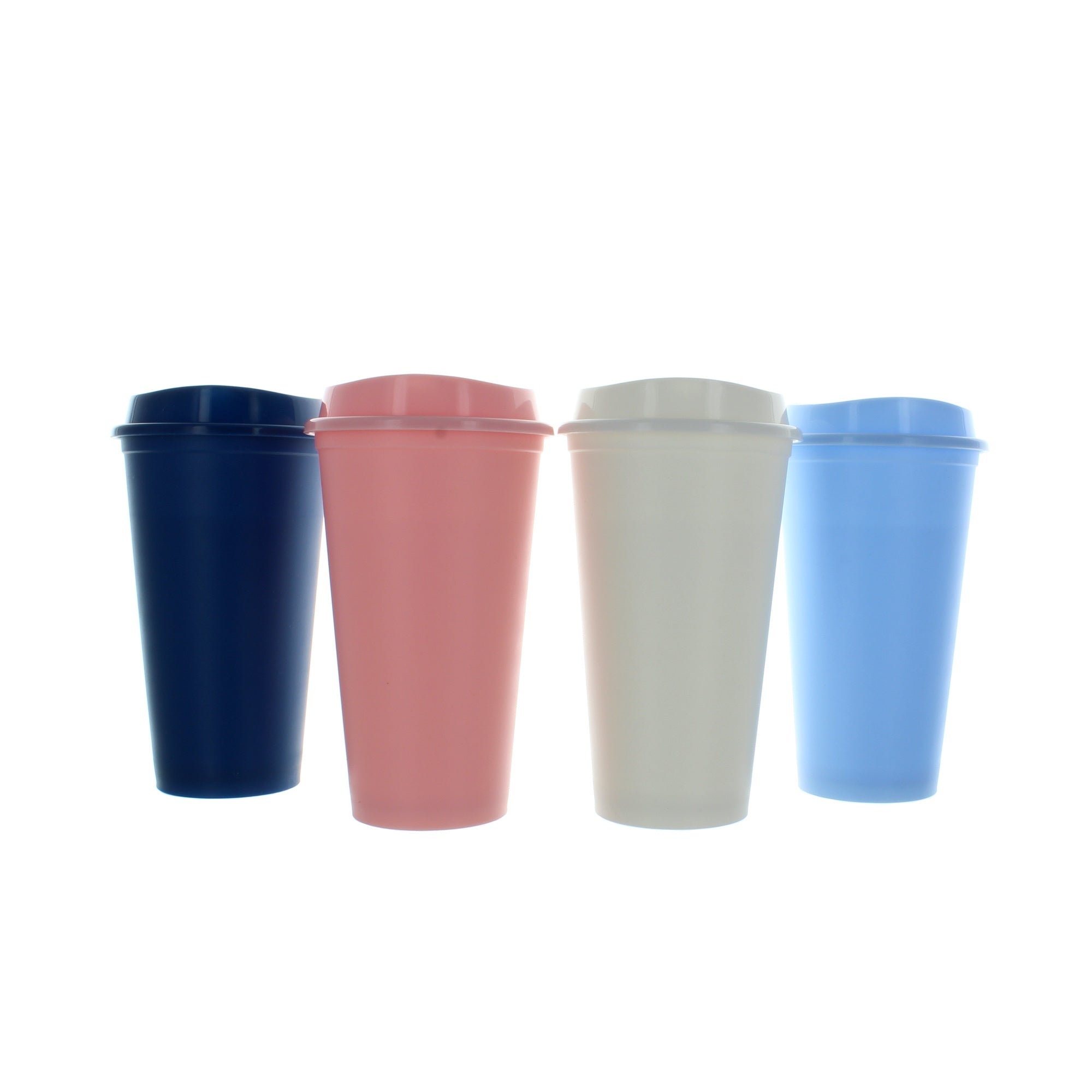 16oz Plastic 3pk Reusable Coffee Cup Assorted Designs - Room Essentials™